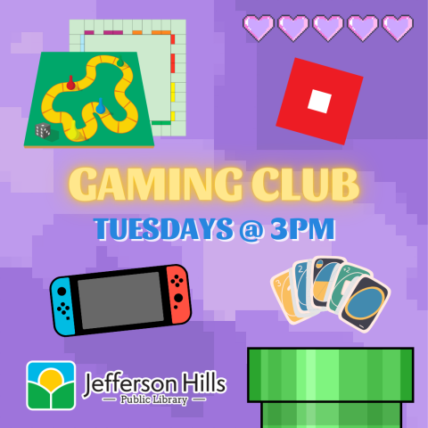 Game Club Tuesdays @ 3PM