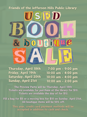 Used Book & Boutique Sale