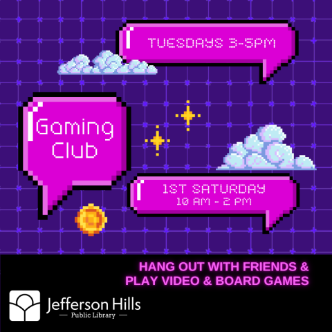 Game Club Tuesdays @ 3PM