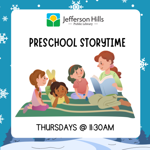 Preschool Storytime Thursdays @ 11:30 AM