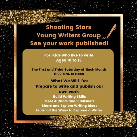 Shooting Stars Writing Group 10-13