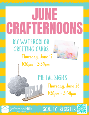 Crafternoon Flyer - Metal Signs
