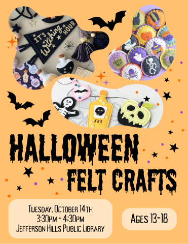 Halloween Felt Crafts Poster