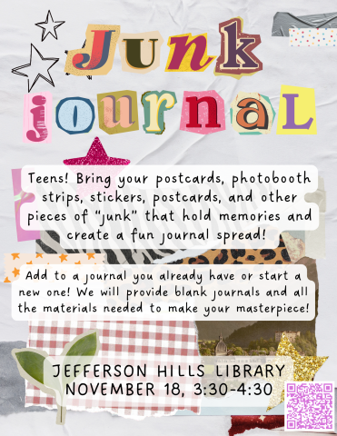 Image of junk journaling scraps and materials.