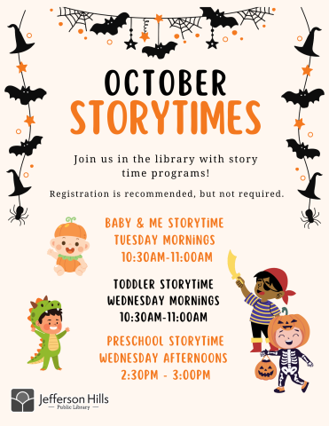 October Storytime Poster