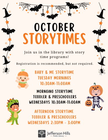 October Storytime Poster