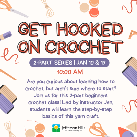 orange and purple text on a white background with sewing elements.