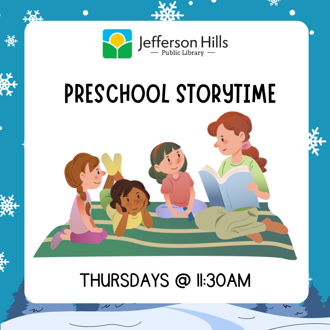 Preschool Storytime Thursdays @ 11:30 AM