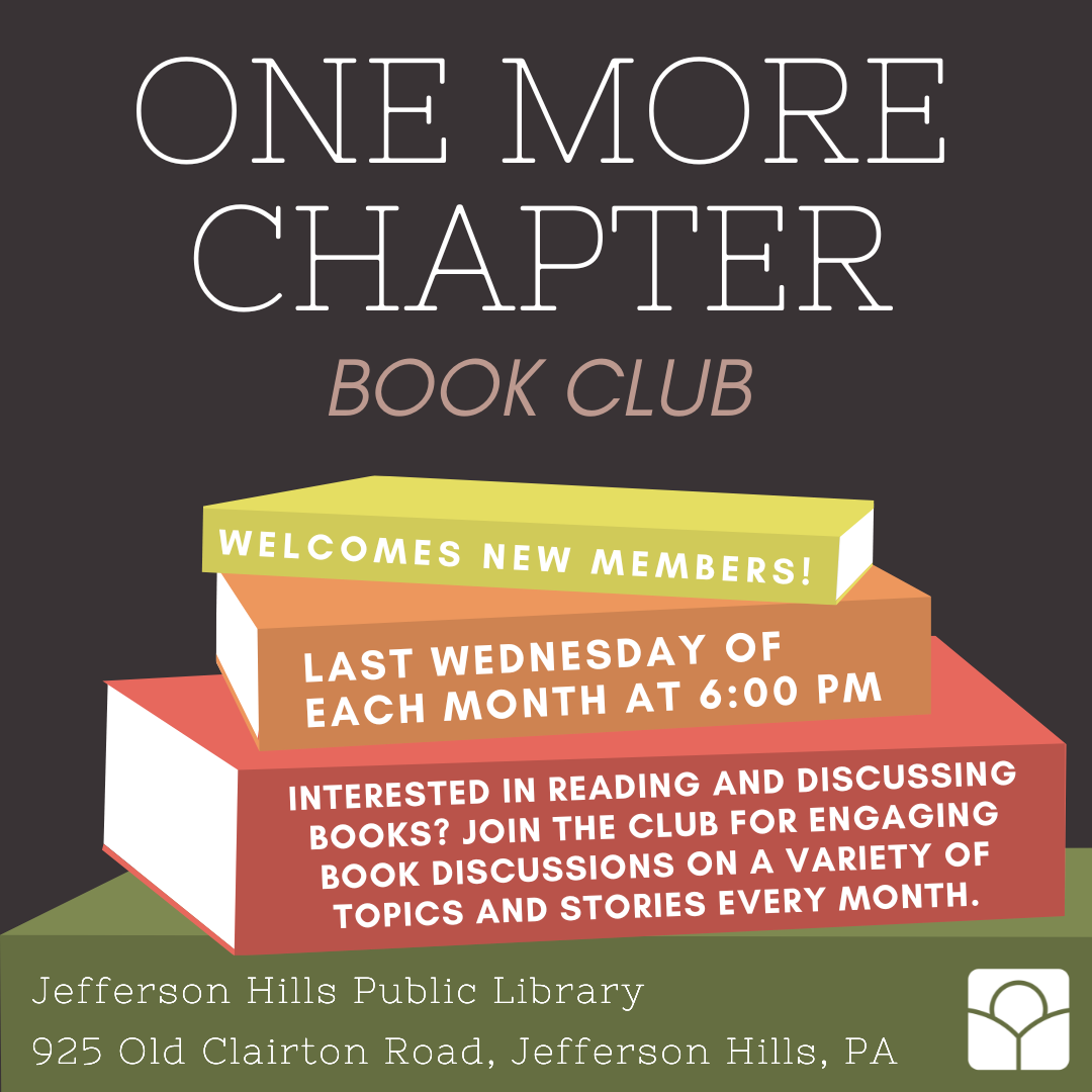 Join One More Chapter Book Club!