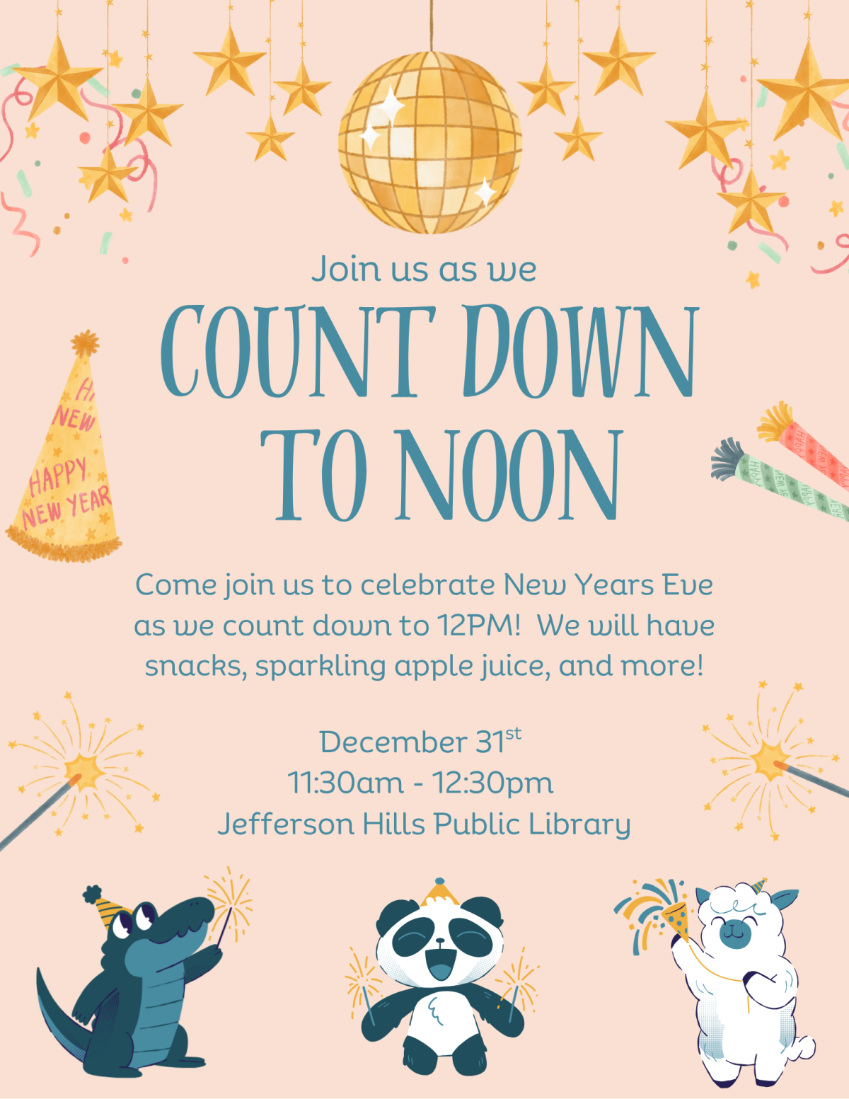 Count Down to Noon Flyer