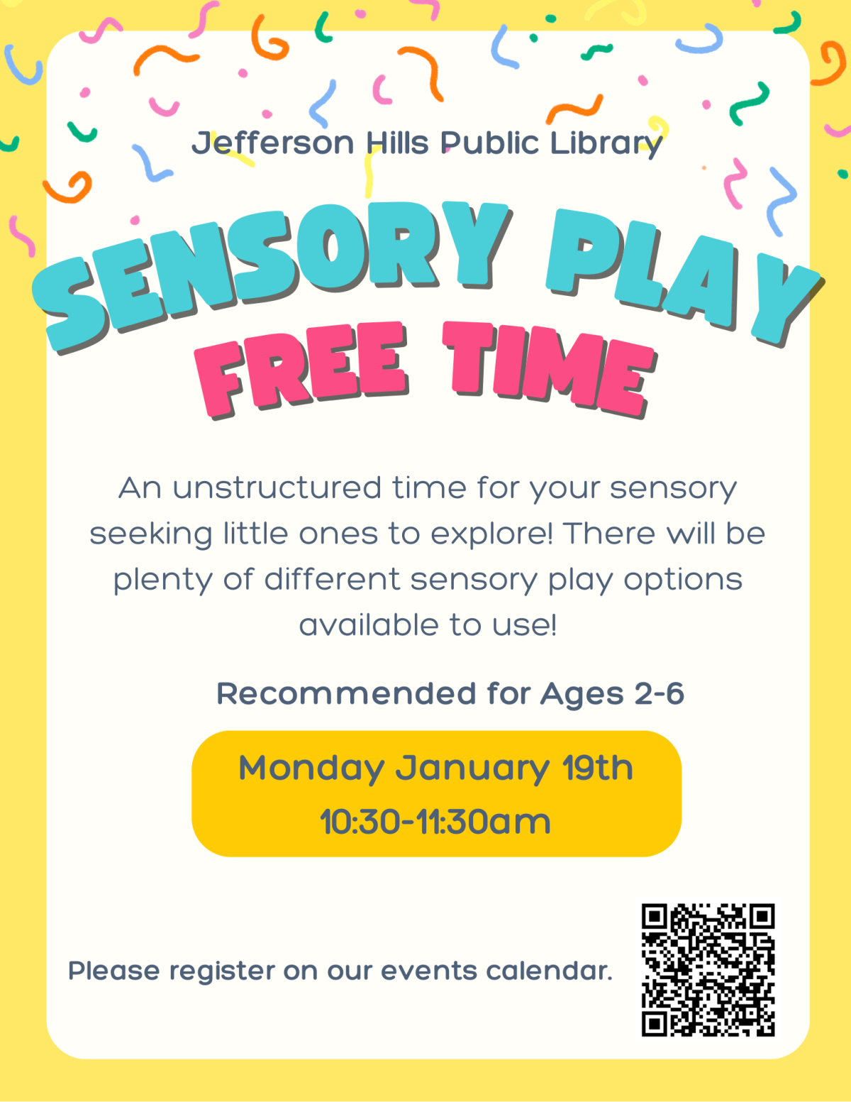 Sensory Play Flyer